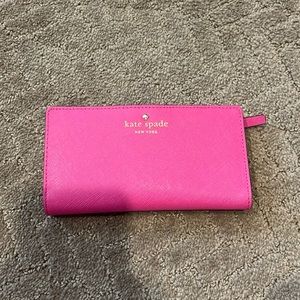 Kate spade hot pink wallet.